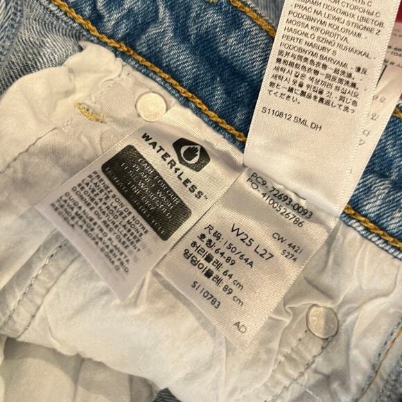 LEVI'S RIBCAGE STRAIGHT JEANS Size 25 - Picture 8 of 10